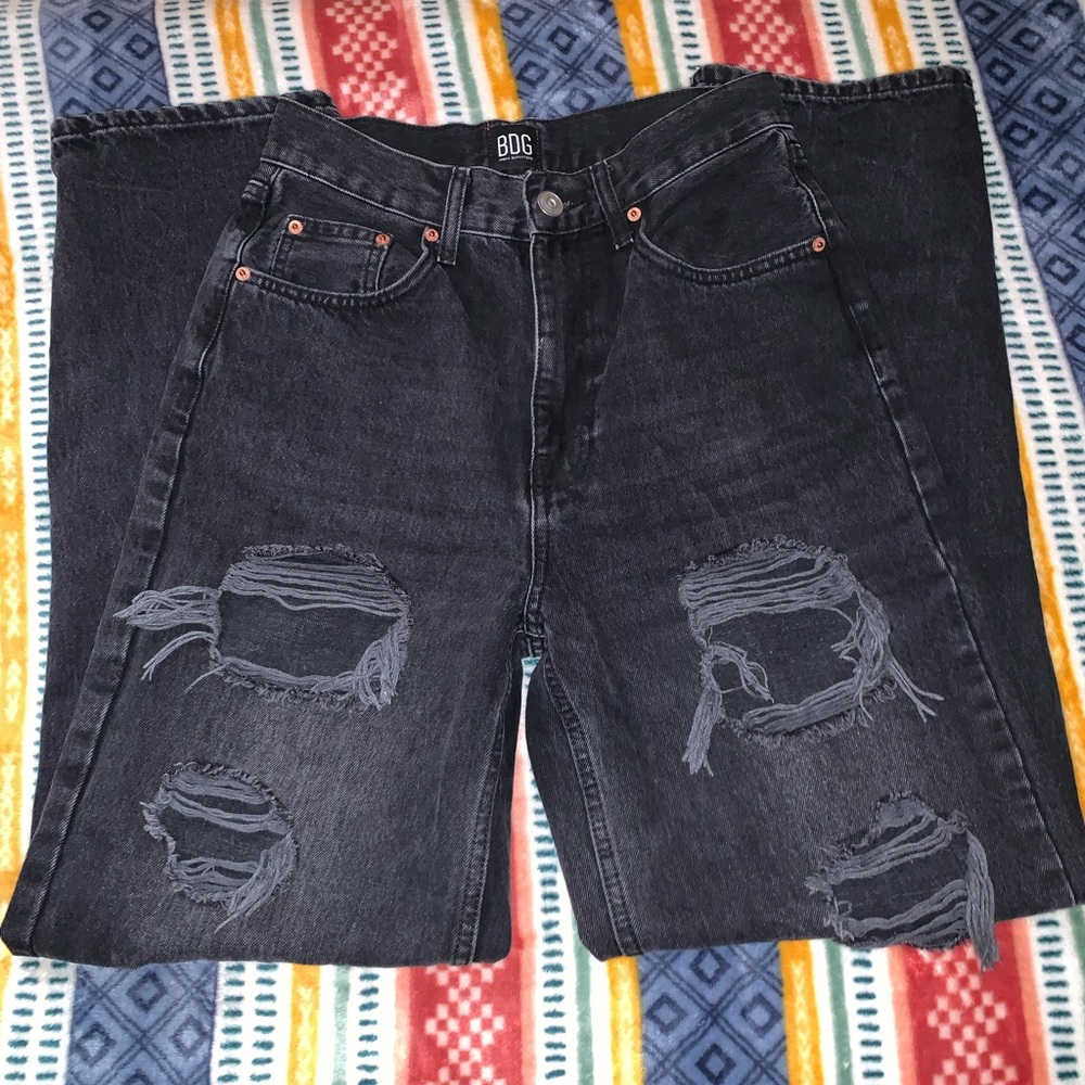 urban outfitters high rise baggy jeans